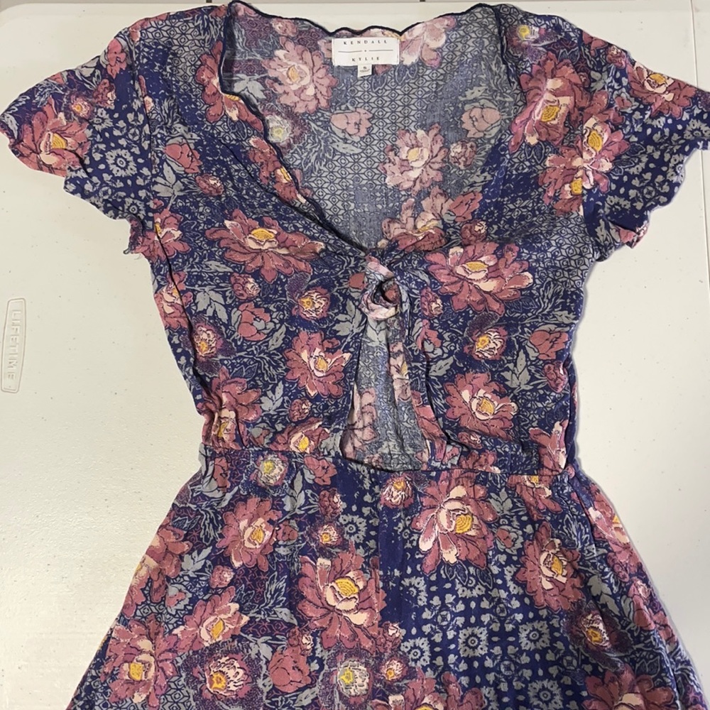 Kendall + Kylie printed romper